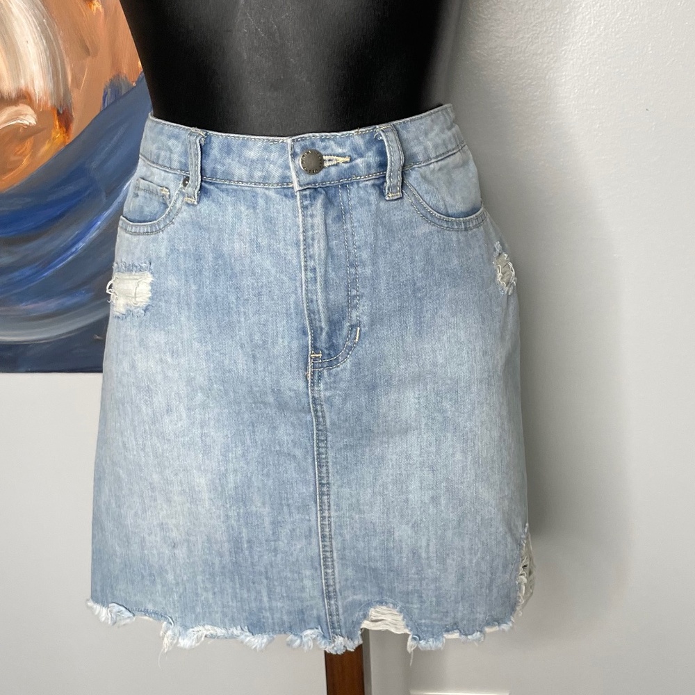Velvet Heart Denim Mini Skirt Size 28